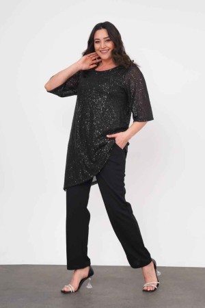 222456 TOPTAN SİYAH PANTOLON TAKIM