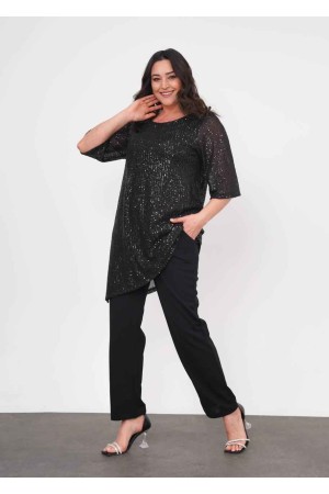 222456 TOPTAN SİYAH PANTOLON TAKIM