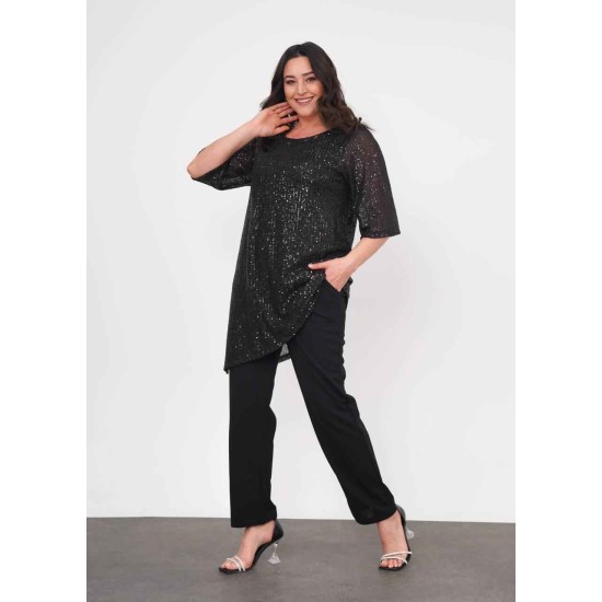 222456 TOPTAN SİYAH PANTOLON TAKIM