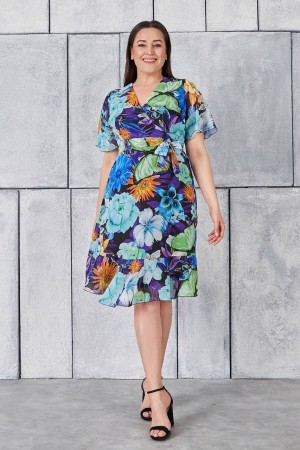222474 patterned DRESS