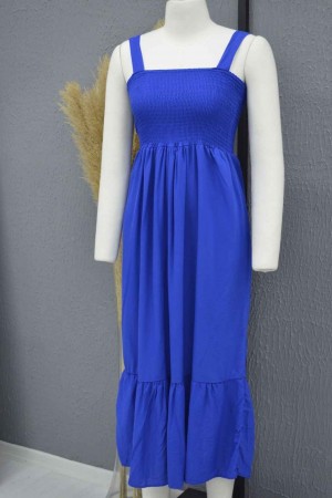 222686 TOPTAN MAVİ ELBİSE