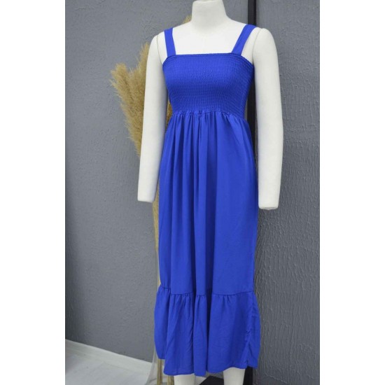 222686 TOPTAN MAVİ ELBİSE