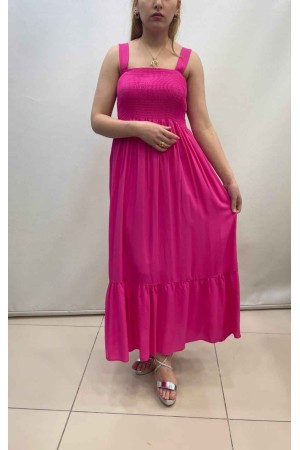 222691 TOPTAN FUŞYA ELBİSE