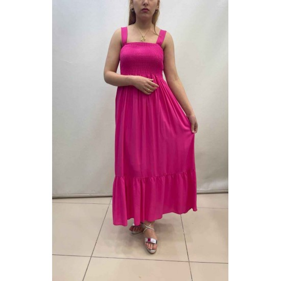 222691 TOPTAN FUŞYA ELBİSE