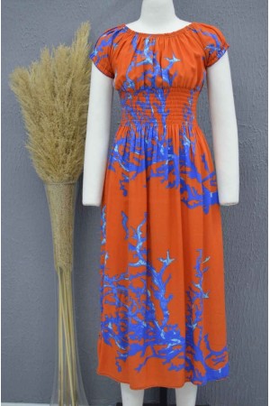 222692 TOPTAN DESENLİ ELBİSE