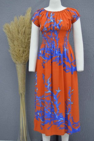 222692 TOPTAN DESENLİ ELBİSE