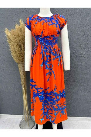 222693 TOPTAN DESENLİ ELBİSE