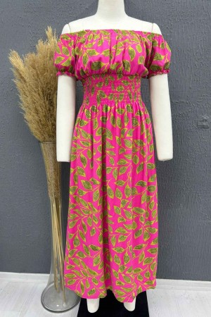 222695 TOPTAN DESENLİ ELBİSE