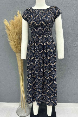 222701 TOPTAN DESENLİ ELBİSE