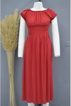 222709 TOPTAN DESENLİ ELBİSE