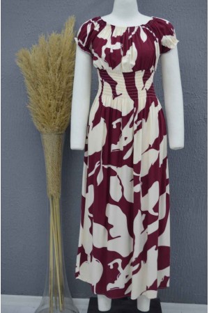 222710 TOPTAN DESENLİ ELBİSE