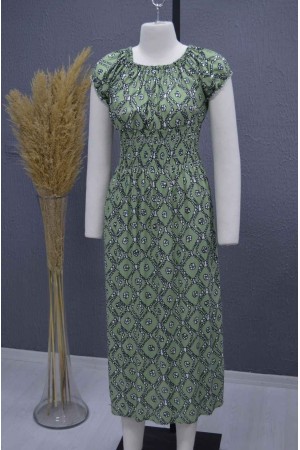 222715 TOPTAN DESENLİ ELBİSE