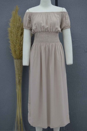 222724 beige DRESS
