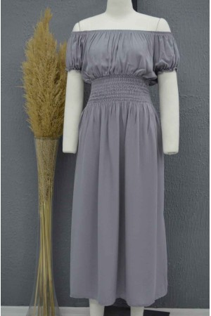 222730 TOPTAN GRİ ELBİSE