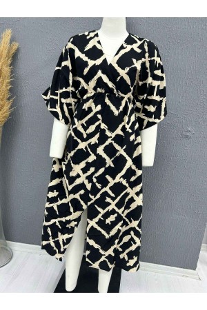 222733 TOPTAN DESENLİ ELBİSE