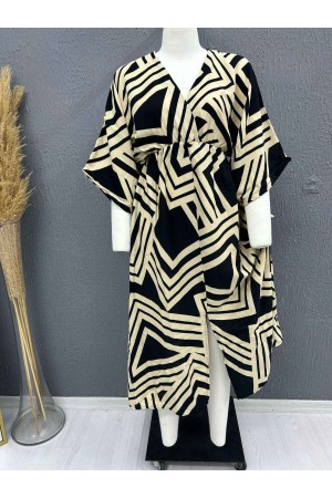 222736 TOPTAN DESENLİ ELBİSE