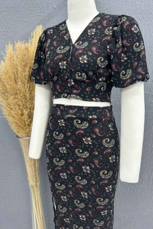 222762 TOPTAN DESENLİ ETEK TAKIM