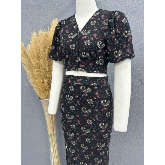 222762 TOPTAN DESENLİ ETEK TAKIM