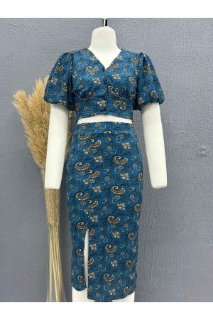 222765 TOPTAN DESENLİ ETEK TAKIM