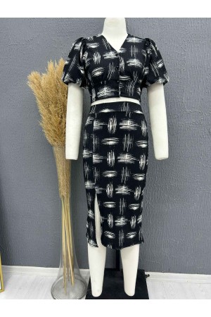 222766 TOPTAN DESENLİ ETEK TAKIM