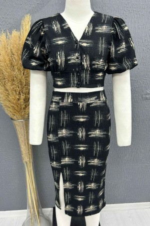 222771 TOPTAN DESENLİ ETEK TAKIM