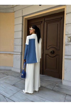 222773 TOPTAN EKRU PANTOLON TAKIM