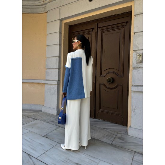 222773 TOPTAN EKRU PANTOLON TAKIM