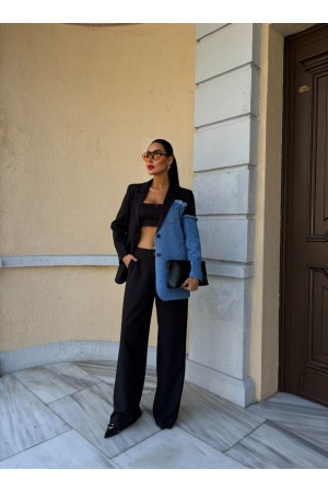 222774 TOPTAN SİYAH PANTOLON TAKIM