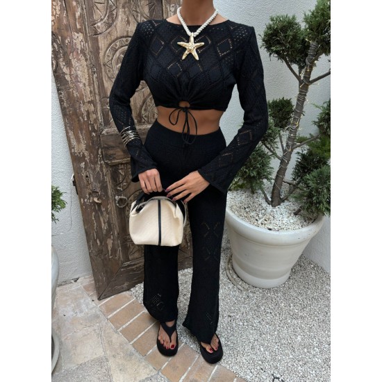 222778 TOPTAN SİYAH PANTOLON TAKIM