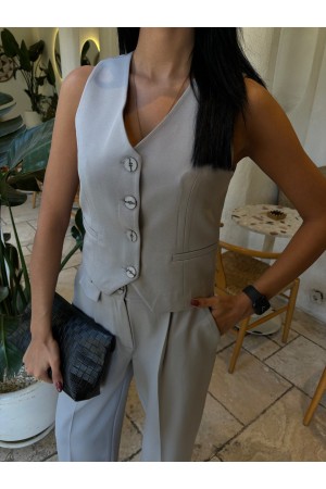 222779 Grey Pants suit