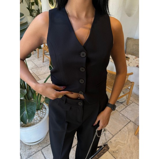222781 black Pants suit