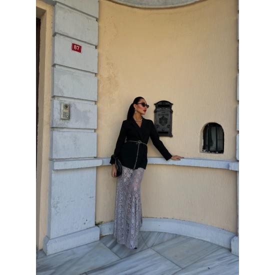 222789 TOPTAN GRİ ETEK