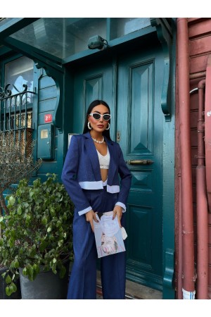 222799 TOPTAN MAVİ PANTOLON TAKIM