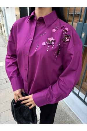 222807 TOPTAN FUŞYA GÖMLEK