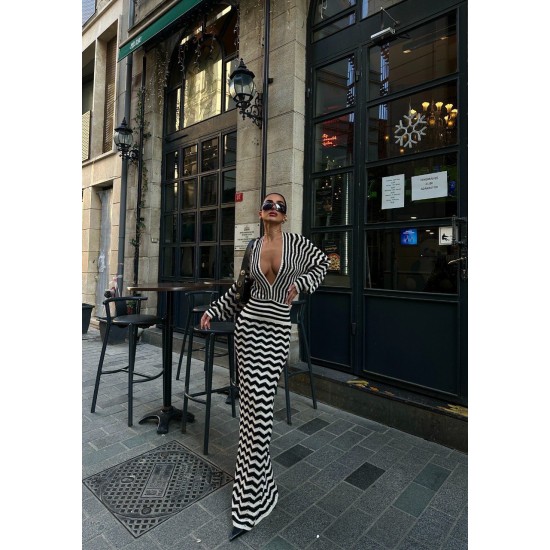 222813 striped DRESS