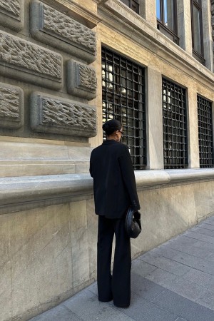 222817 TOPTAN SİYAH PANTOLON TAKIM