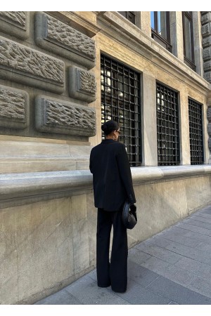 222817 TOPTAN SİYAH PANTOLON TAKIM