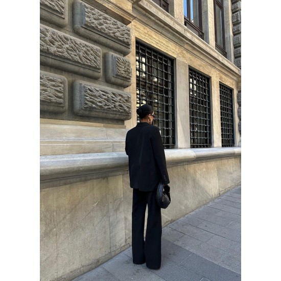 222817 TOPTAN SİYAH PANTOLON TAKIM