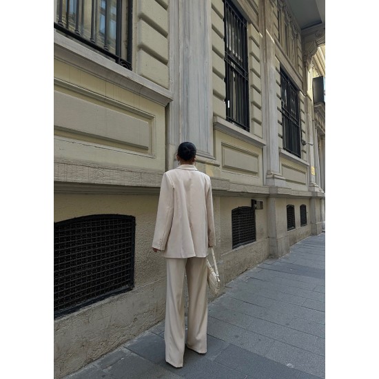 222818 TOPTAN BEJ PANTOLON TAKIM