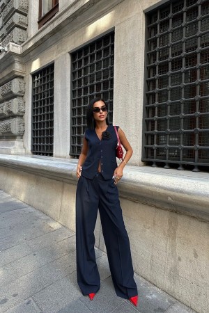 222831 TOPTAN LACİVERT PANTOLON TAKIM