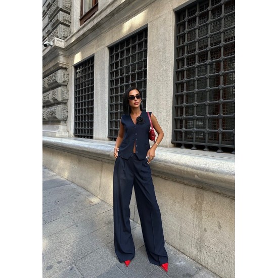 222831 TOPTAN LACİVERT PANTOLON TAKIM