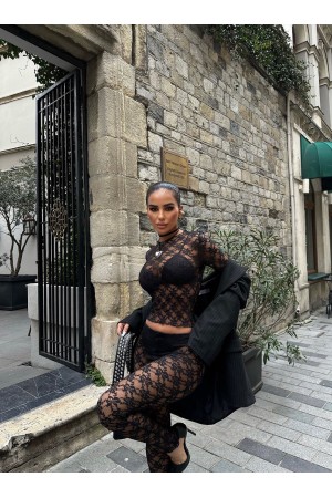 222838 TOPTAN SİYAH PANTOLON TAKIM