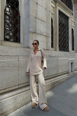 222839 TOPTAN BEJ PANTOLON TAKIM