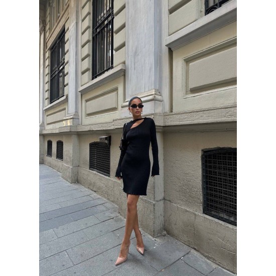 222848 TOPTAN SİYAH ELBİSE