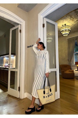 222851 TOPTAN BEYAZ ELBİSE