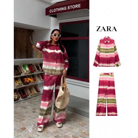 222853 burgundy Pants suit