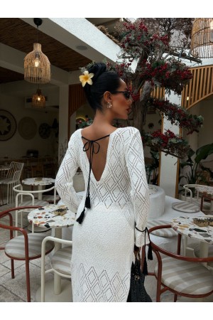 222857 TOPTAN BEYAZ ELBİSE