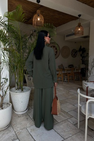 222860 khaki Pants suit