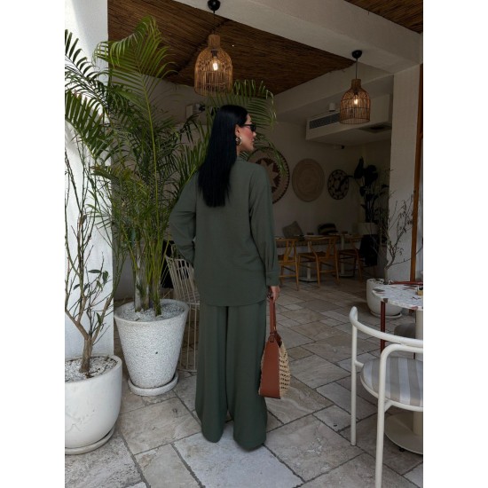 222860 khaki Pants suit