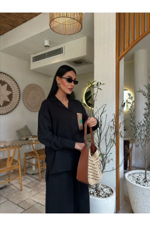 222862 TOPTAN SİYAH PANTOLON TAKIM